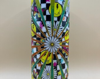 20oz smiley burst tumbler