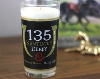 2009 Kentucky Derby Mint Julep Candle | Derby Decor | Bourbon Butterscotch Candle | 10oz Soy Scented Coconut Soy Candle