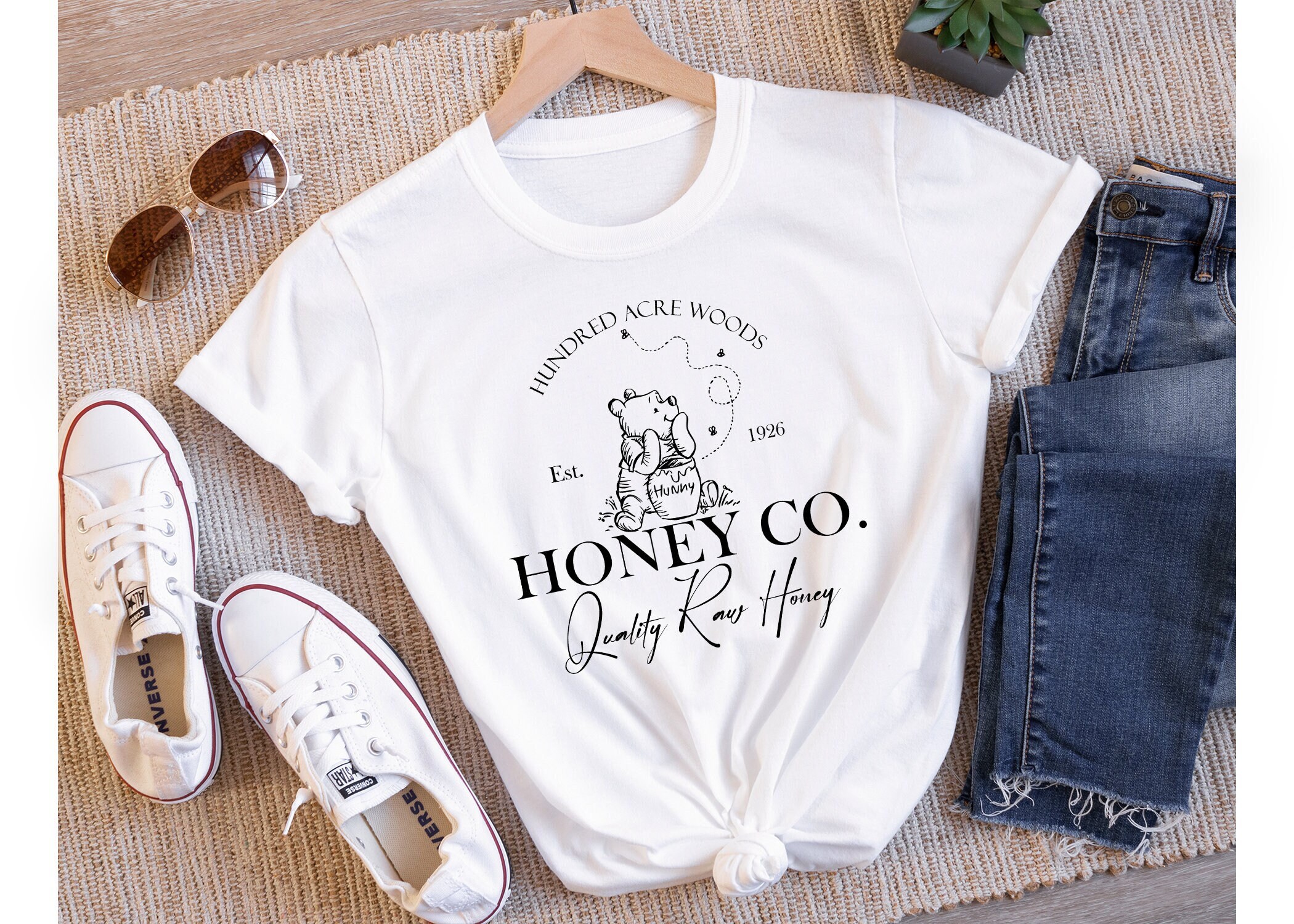 Vintage Hundred Acre Woods Honey Co Shirt Retro Winnie the Etsy