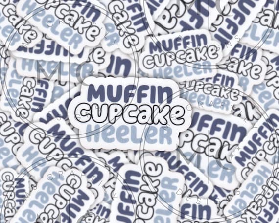 Muffin MATTE Vinyl Sticker Bluey Sticker 