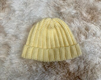 Crochet Multicolor Beanie Pattern | Solid Color Beanie Pattern | Winter Hat Pattern | Winter Unisex Beanie Hat Pattern