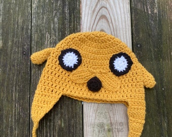 Adventure Time Jack Beanie Hat/ Adventure Time/ Jack Hat/ Crochet Beanie Hat/ Jack From Adventure Time