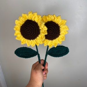 Handmade Crochet Sunflowers | Crochet Sunflowers Flowers| Sunflowers | Home Decor and Gifts | Sunflowers Bouquets
