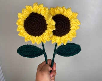 Handmade Crochet Sunflowers | Crochet Sunflowers Flowers| Sunflowers | Home Decor and Gifts | Sunflowers Bouquets