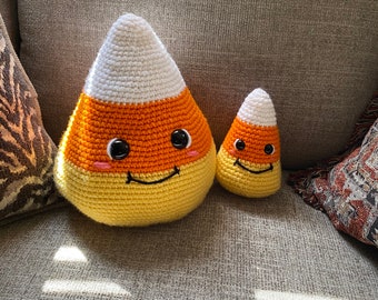 Crochet Candy Corn Plushie/Candy Corn Plushie/ Halloween Plushie/ Halloween Crochet/ Candy Corn/