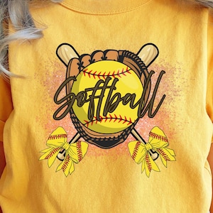 ソフトボールTシャツデザイン、クロスバットソフトボール選手PNG - 女性、女の子、アスリートのためのソフトボールデザイン - かわいいゲームデースポーツ昇華