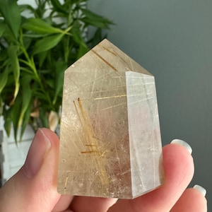 Gold Rutile Quartz Tower