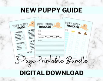 New Puppy Guide, Puppy Training, Puppy Potty Training, New Dog, Dog List, Puppy List, Dog Training, Pet List, Guide, Shopping List