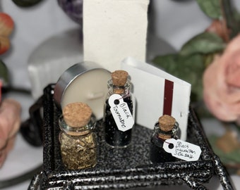 Powerful Protection Ritual Kit~Mini Spell Jar~ Candle for Protection~ Evil Eye Kit~Witch/Spiritual gift!