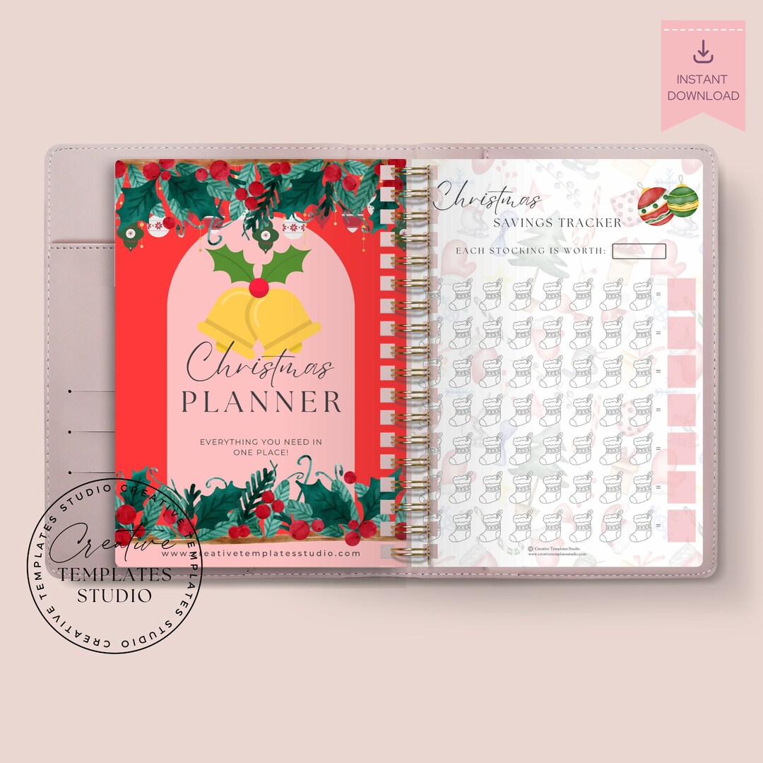 Printable Christmas Planner Holiday Organizer 19 Pdfs Christmas Budget ...