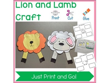 Lion and Lamb Craft - March Craft - Printable