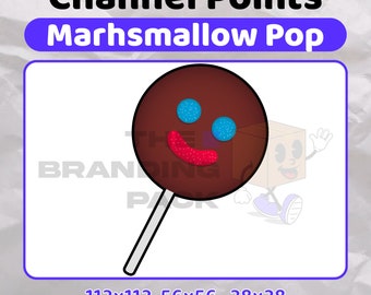 Marshmallow Pop Channel Point | Twitch Channel Points | Twitch Channel Point Icon | Stream Points | Channel Point | Cute Candy Channel Point