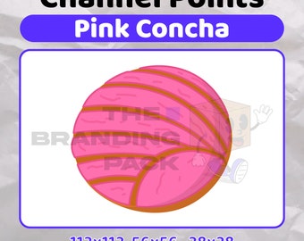 Concha Channel Point | Twitch Channel Points | Twitch Channel Point Icon | Stream Points | Channel Point | Cute Pink Concha Channel Point