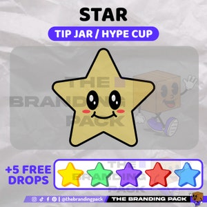 Twitch Animated Star Hype Cup | StreamElements HypeCup | Twitch Alerts | Stream Visualizer | Twitch Animated Star