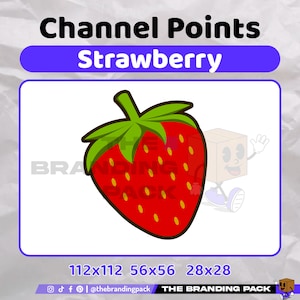 Strawberry Channel Point | Twitch Channel Points | Twitch Channel Point Icon | Stream Points | Channel Point | Cute Strawberry