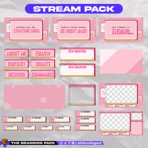 Stream Overlays Pack | Camera Overlays | Twitch Alerts | Panels | Animated Overlays | Stinger | Twitch Streaming Pack | YouTube