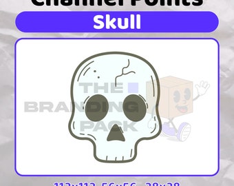 Skull Channel Point | Twitch Channel Points | Twitch Channel Point Icon | Stream Points | Channel Point | Cute Skull Channel Point
