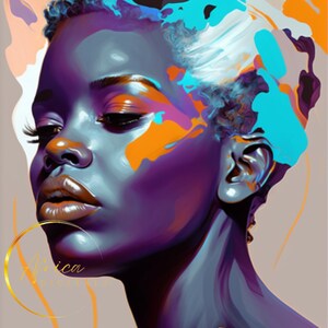 Africa Digitals|Dreams|Black Woman|Afrofuturism|Black Girl Magic|Melanin|Digital Art|WallArt|Printables|Sublimation|Dreams