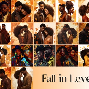 Fall Fashion Bundle|Black Couple|Black Man|Black Woman|African Fashion|Black Girl Magic|Black Love|WallArt|Printables|Sublimation|Fall Decor