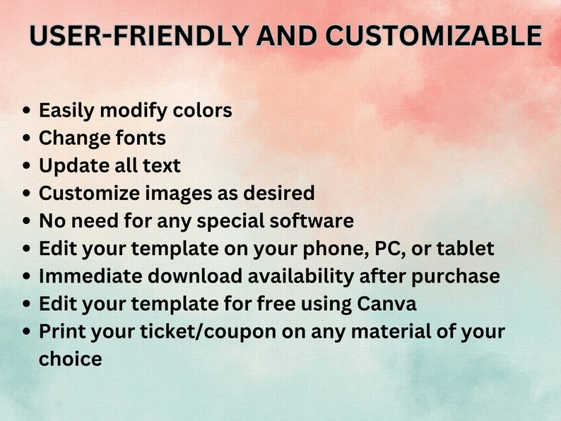 Bad Bunny Concert Ticket Template Personalized Concert Printable