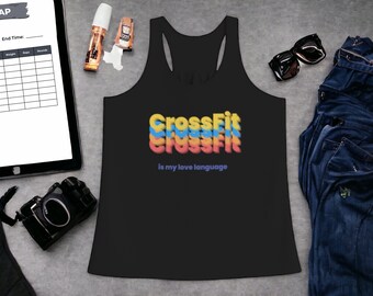 CrossFit Love Language Comfortable Tank Top Loose Fitting Tank CrossFit Apparel Women Tank Top Racerback Workout Love Language CrossFit