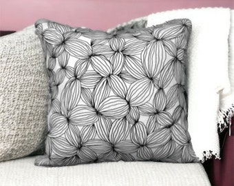 Quadrat Kissenbezug 18x18 Kissenbezug Schwarz Weiß Dekokissenbezug Sofa Kissenbezug Dekorativer Kissenbezug Abstrakt