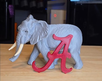 Alabama Elephant Cake Topper | Crimson Tide Decor - Official UA Gift