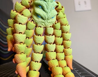 Articulated Cthulhu Model: 3D Printed Octopus Fidget Toy