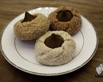 Blossom Cookie Clicker Peanut Butter Chocolate Chip | MochiMakes | 3D Printed Fidget Toy & Food Replica Valentine Gift Easter