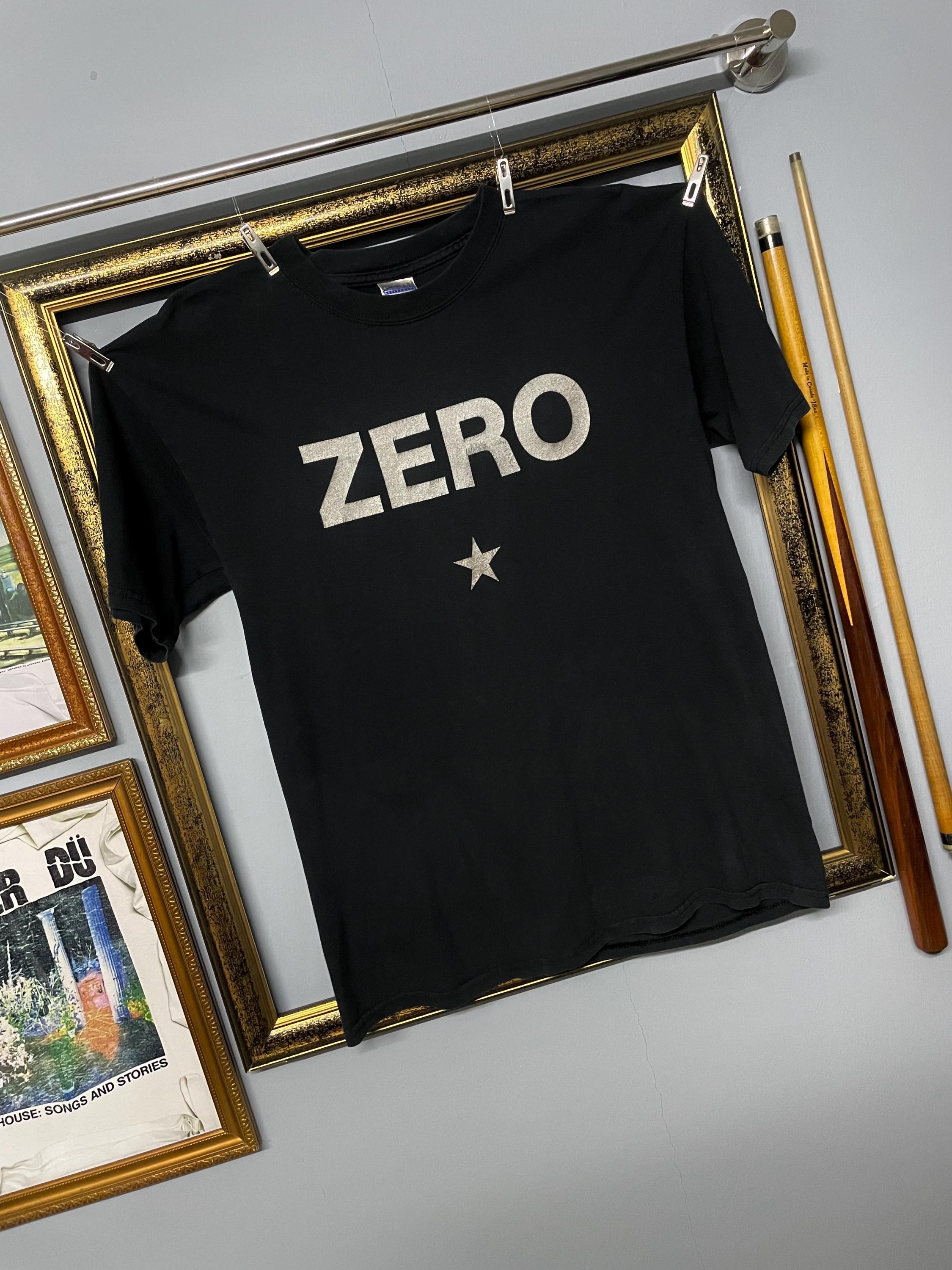 90s ZERO smashing pumpkins ヴィンテージ バンT Vintage Smashing Pumpkins Zero Tee Shirt Black Alternative Rock