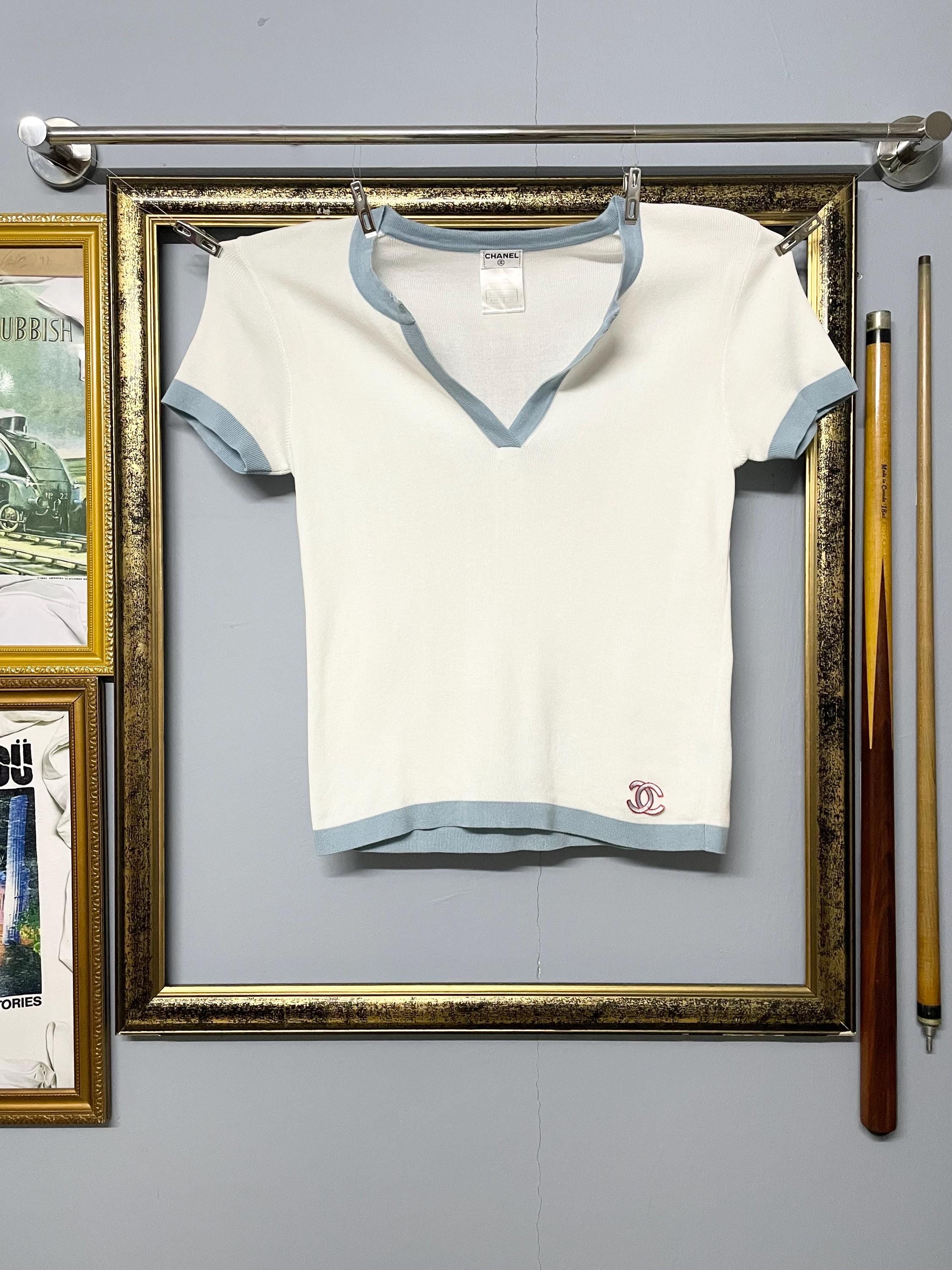 Chanel T Shirt Women V Neck - Etsy