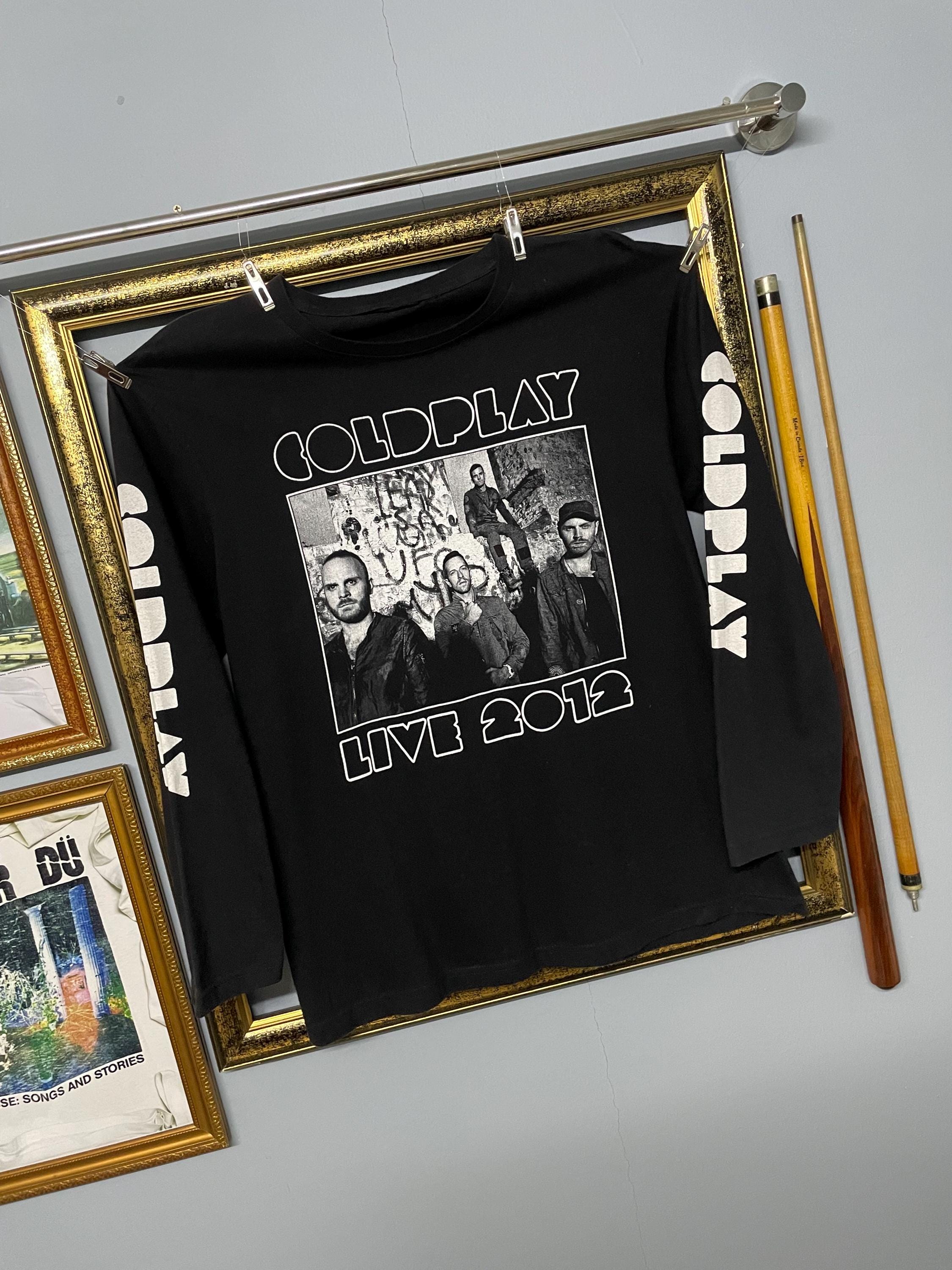 Vintage Coldplay Original Band Tee 2012 Tour Longsleeve T Shirt