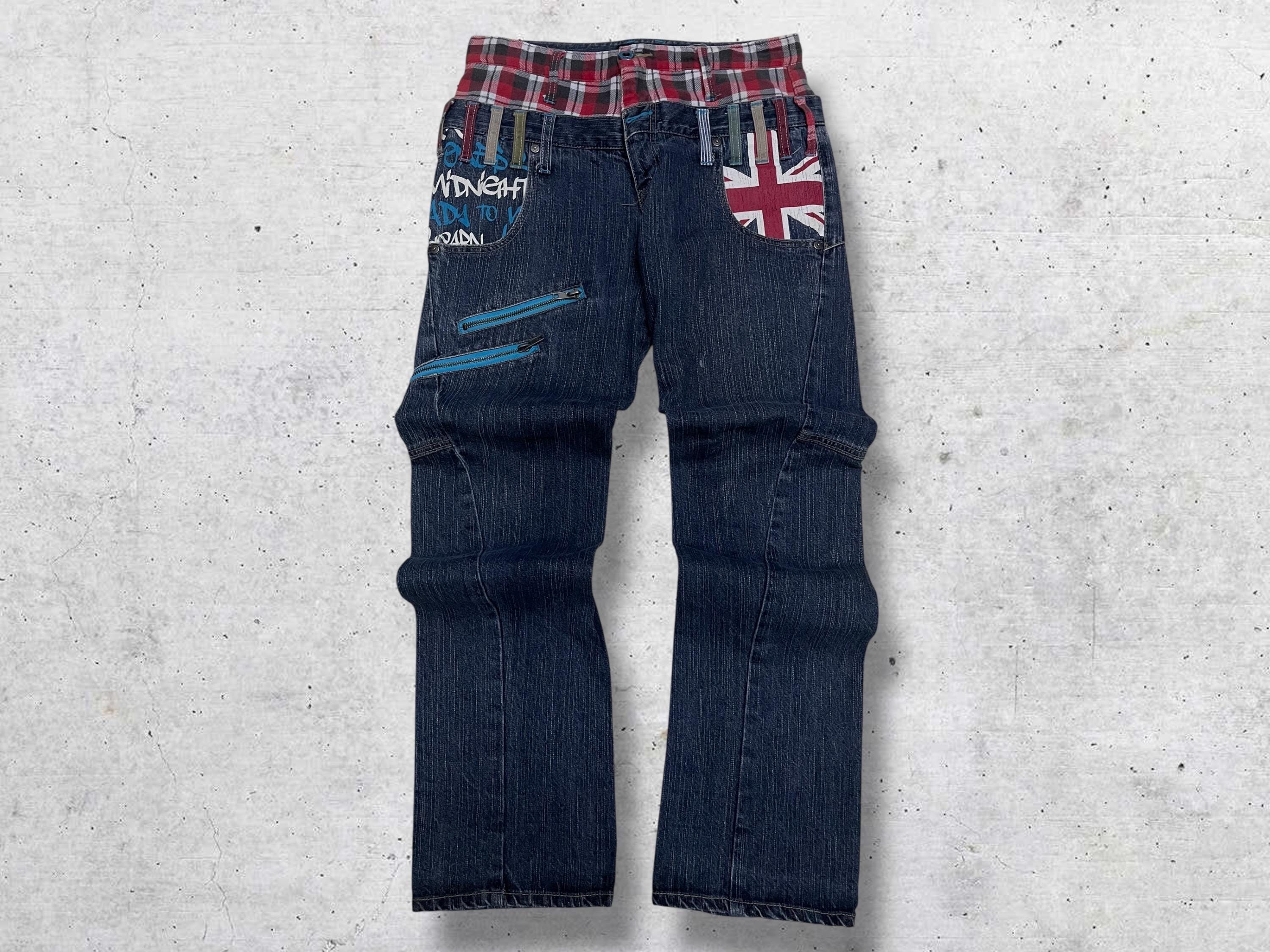 Mens Union Jack Jeans - Etsy