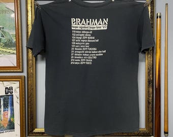 Vintage 90s Og Brahman Japan Punk Rock Tee Hope Againts Hope Tour