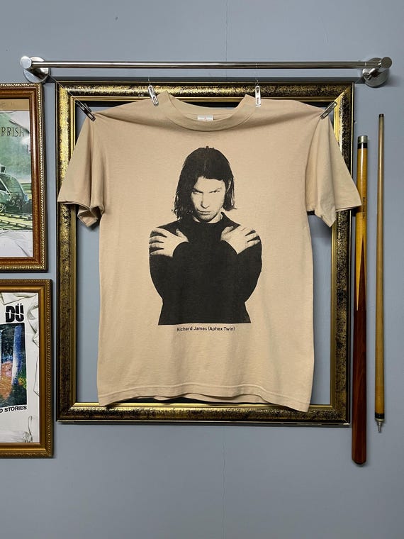 Vintage 90s Aphex Twin Richard D James Portrait Original T Shirt