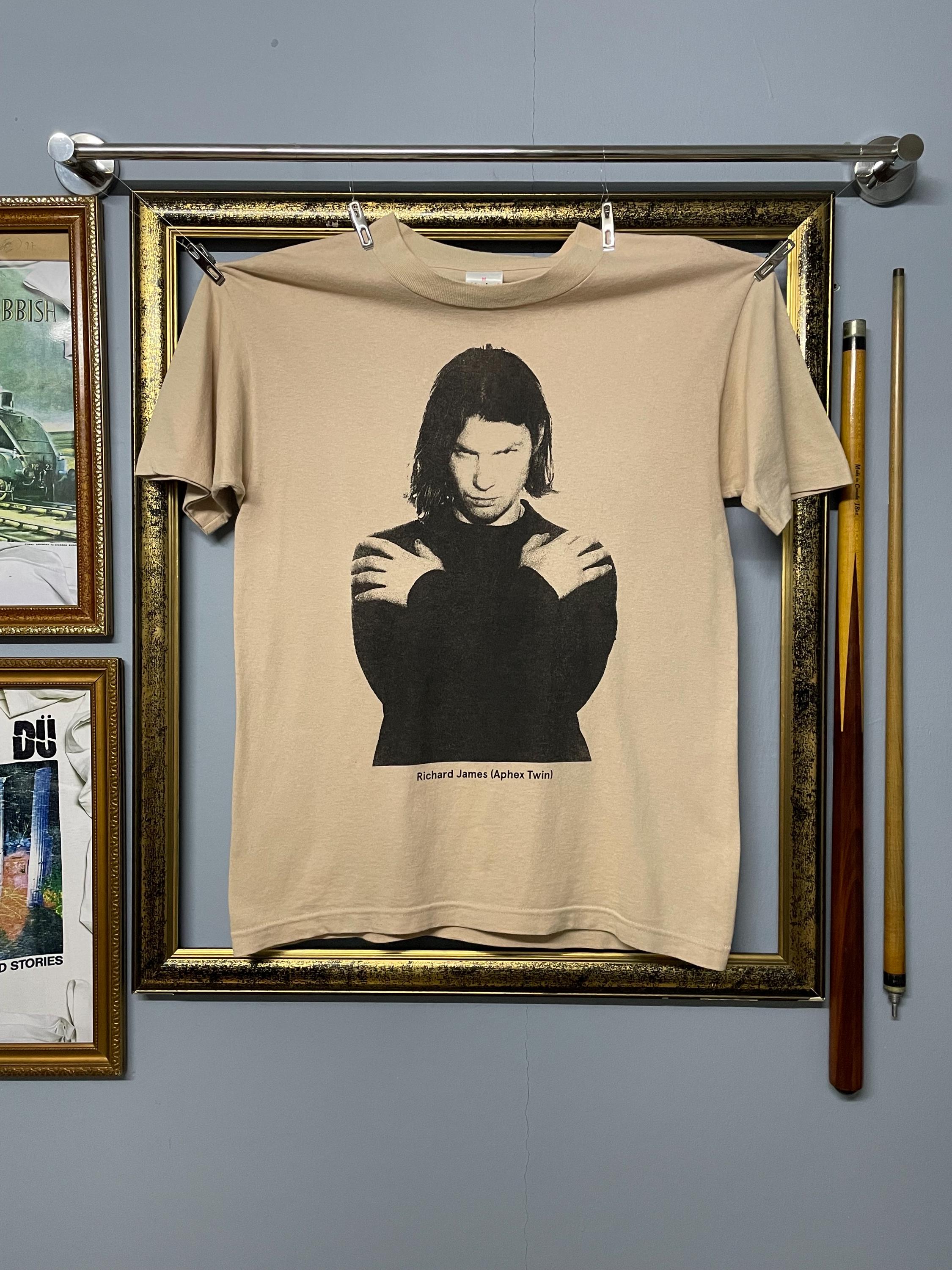 Vintage 90s Aphex Twin Richard D James Portrait Original T Shirt