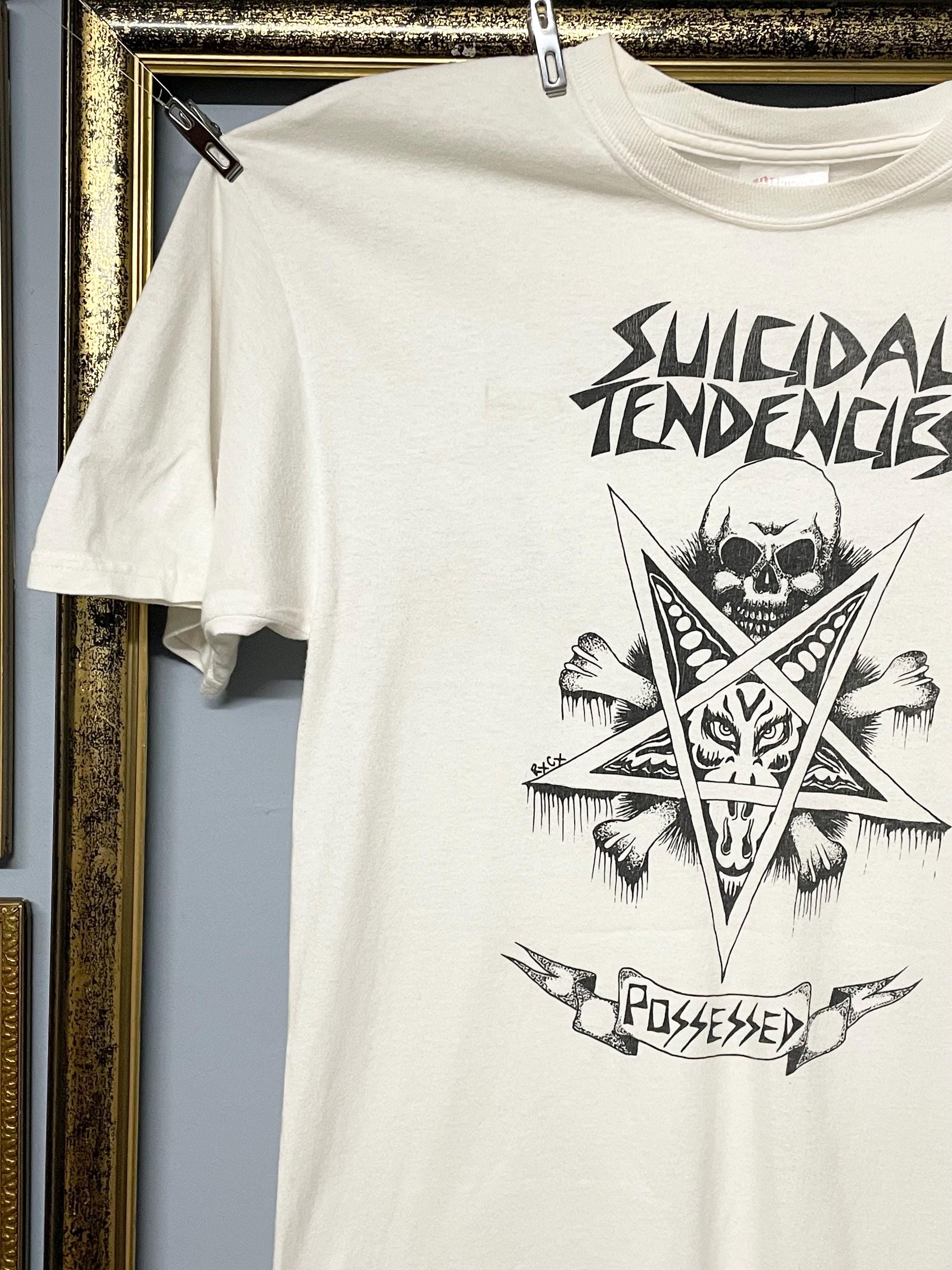 Vintage Suicidal Tendencies Original Band Tee Posessed Skull Shirt