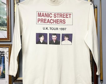 Vintage Rare 90s Manic Street Preachers Long Sleeve Original Band