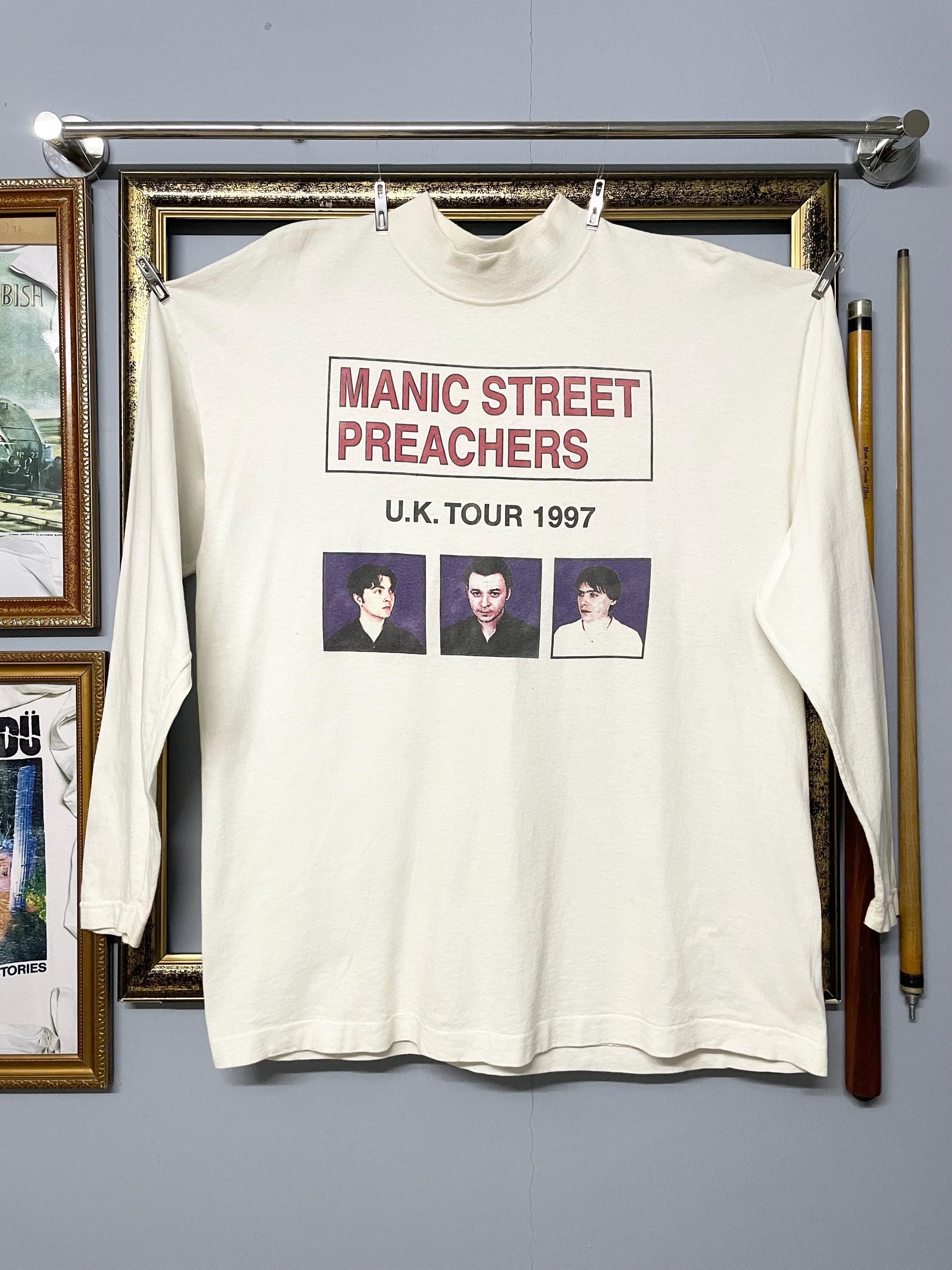 MANIC STREET PREACHERS ロングスリーブTシャツ【L】 Vintage Rare 90s Manic Street Preachers Long Sleeve Original Band