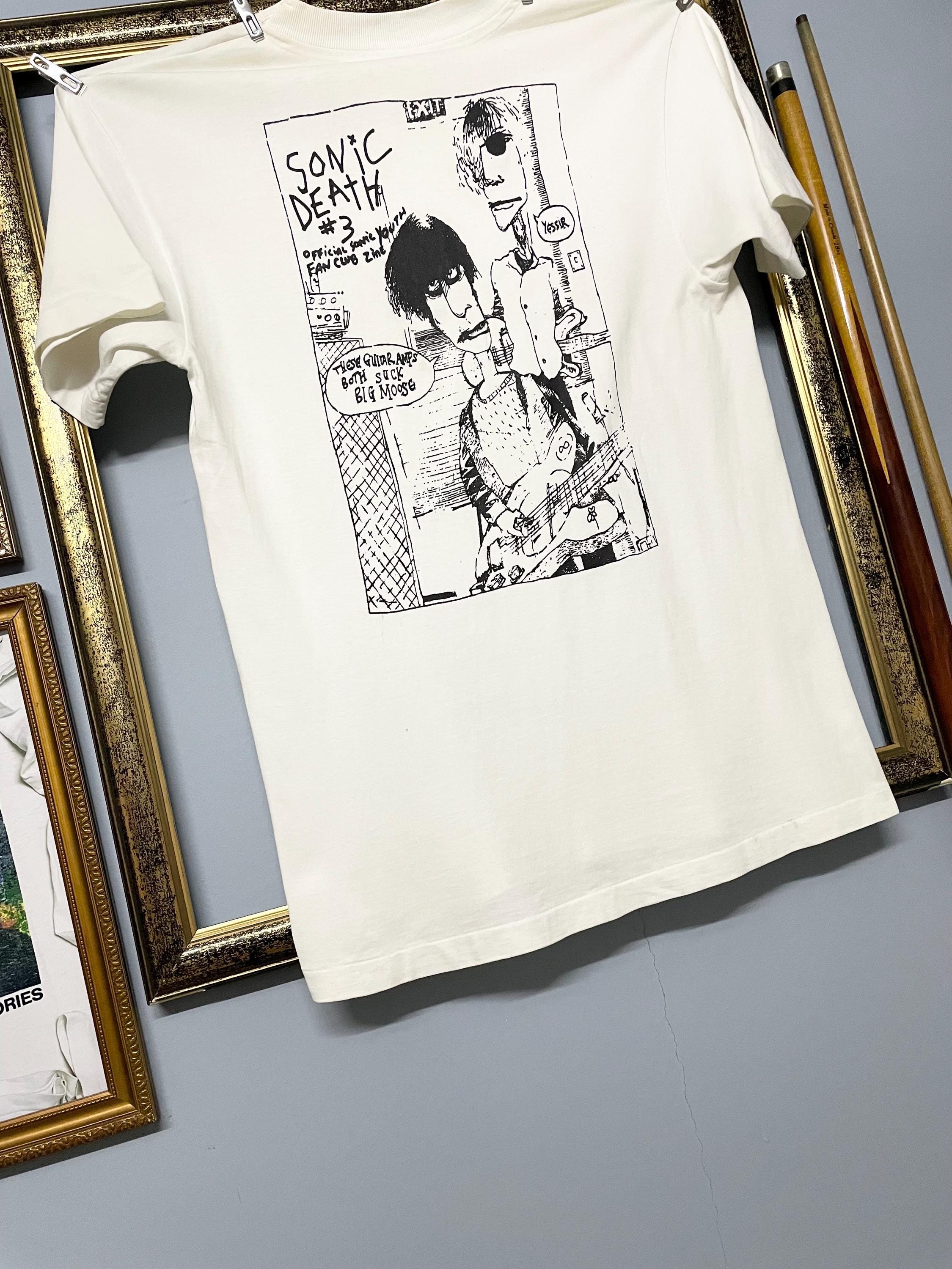 Vintage 90s Rare Sonic Youth Original Band Tee Sonic Death T Shirt