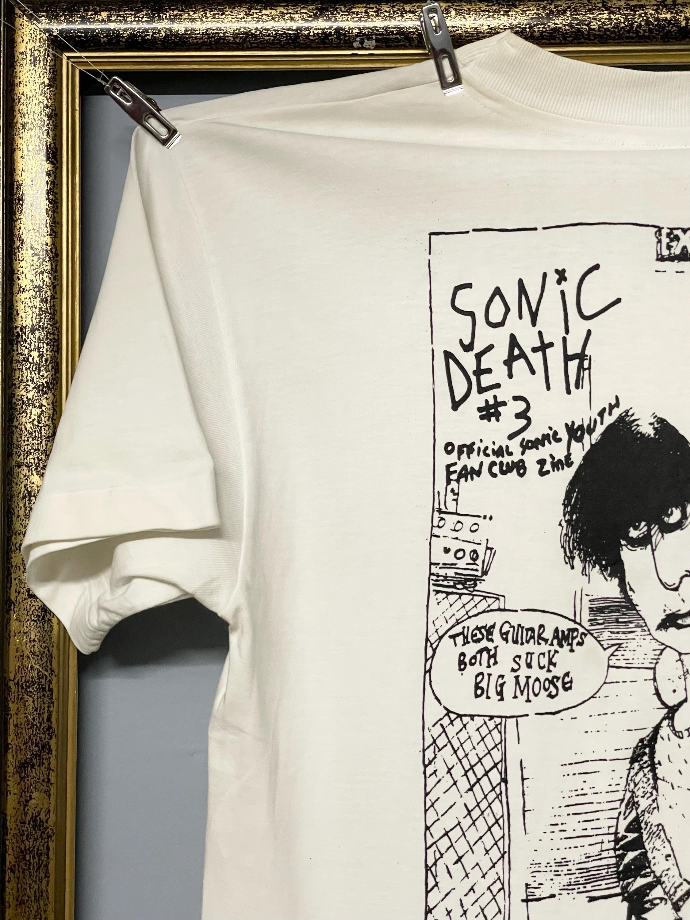 Vintage 90s Rare Sonic Youth Original Band Tee Sonic Death T Shirt