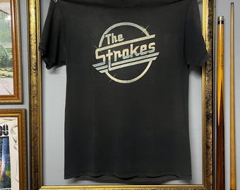 Vintage 90s the Strokes Logo Rock T-shirt / Indie Garage Rock