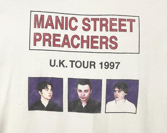 Vintage Rare 90s Manic Street Preachers Long Sleeve Original Band