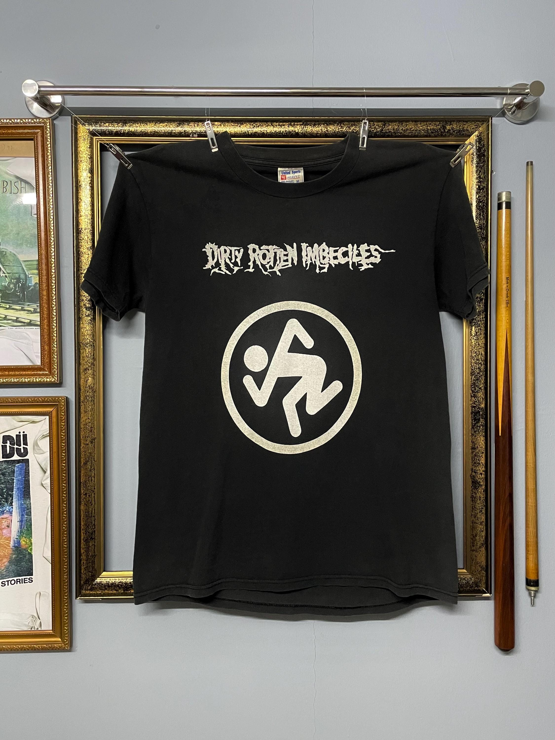 Vintage 90s D.R.I. Dirty Rotten Imbeciles Iconic Shankin Man Logo