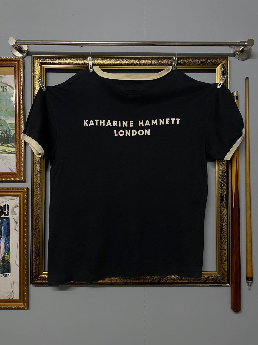 1990s KATHARINE HAMNETT archive シアーロンT Vintage 90s Katherine Hamnett London Tee | Script Brand Shirt