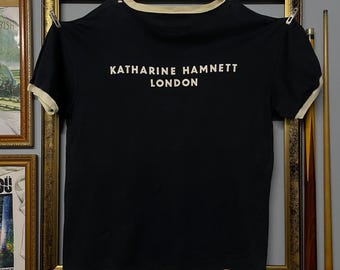 Vintage 90s Katherine Hamnett London Tee | Script Brand Shirt