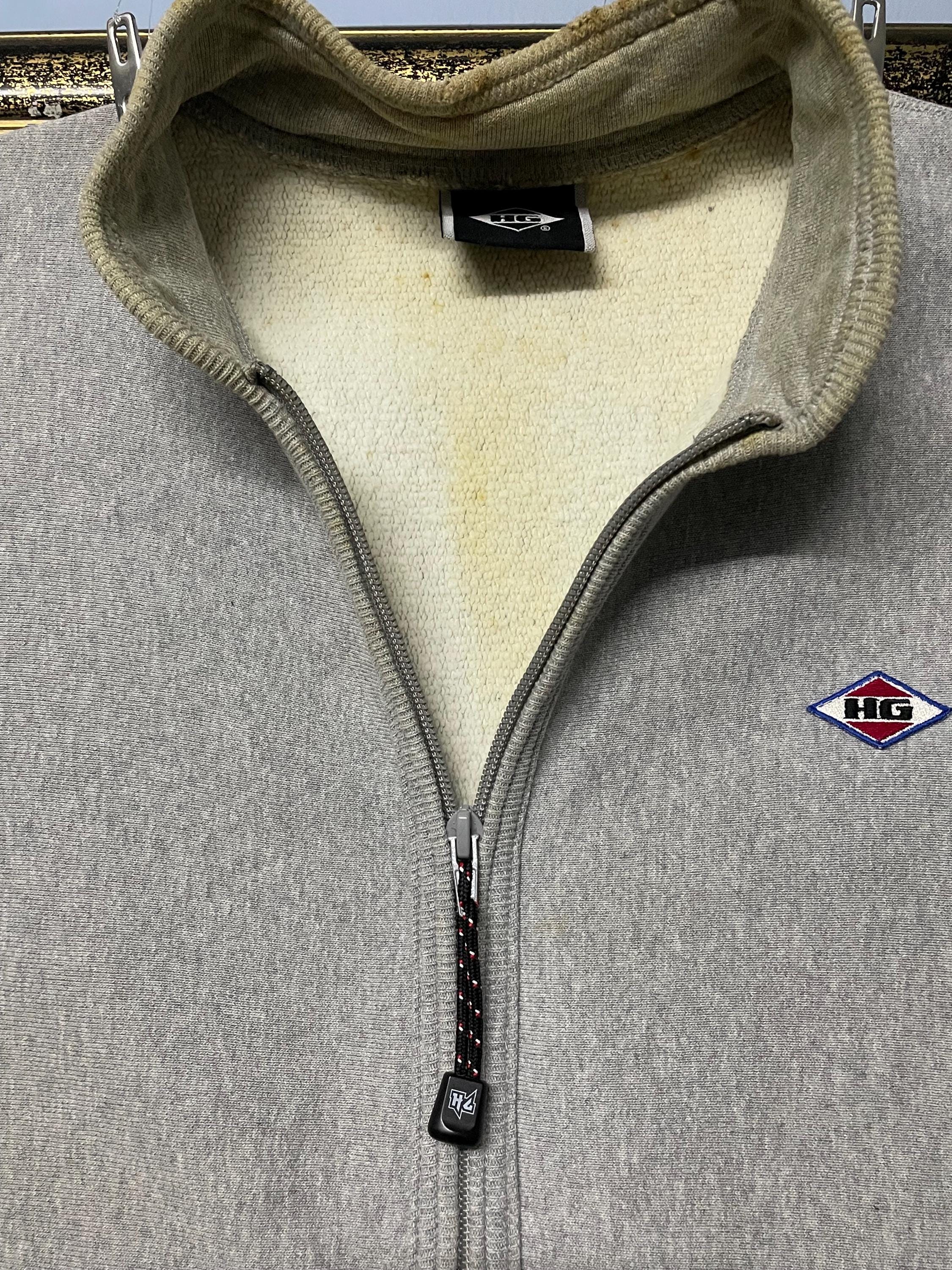 Vintage 90s Japan Hysteric Glamour Distressed Zip up Small Logo