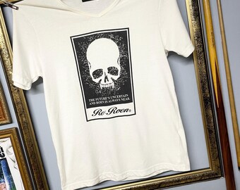 Vintage Re Roen Skull T-shirt Japanese Brand Gothic Minimalist