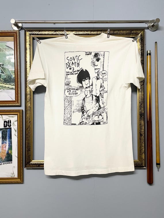 Vintage 90s Rare Sonic Youth Original Band Tee Sonic Death T Shirt