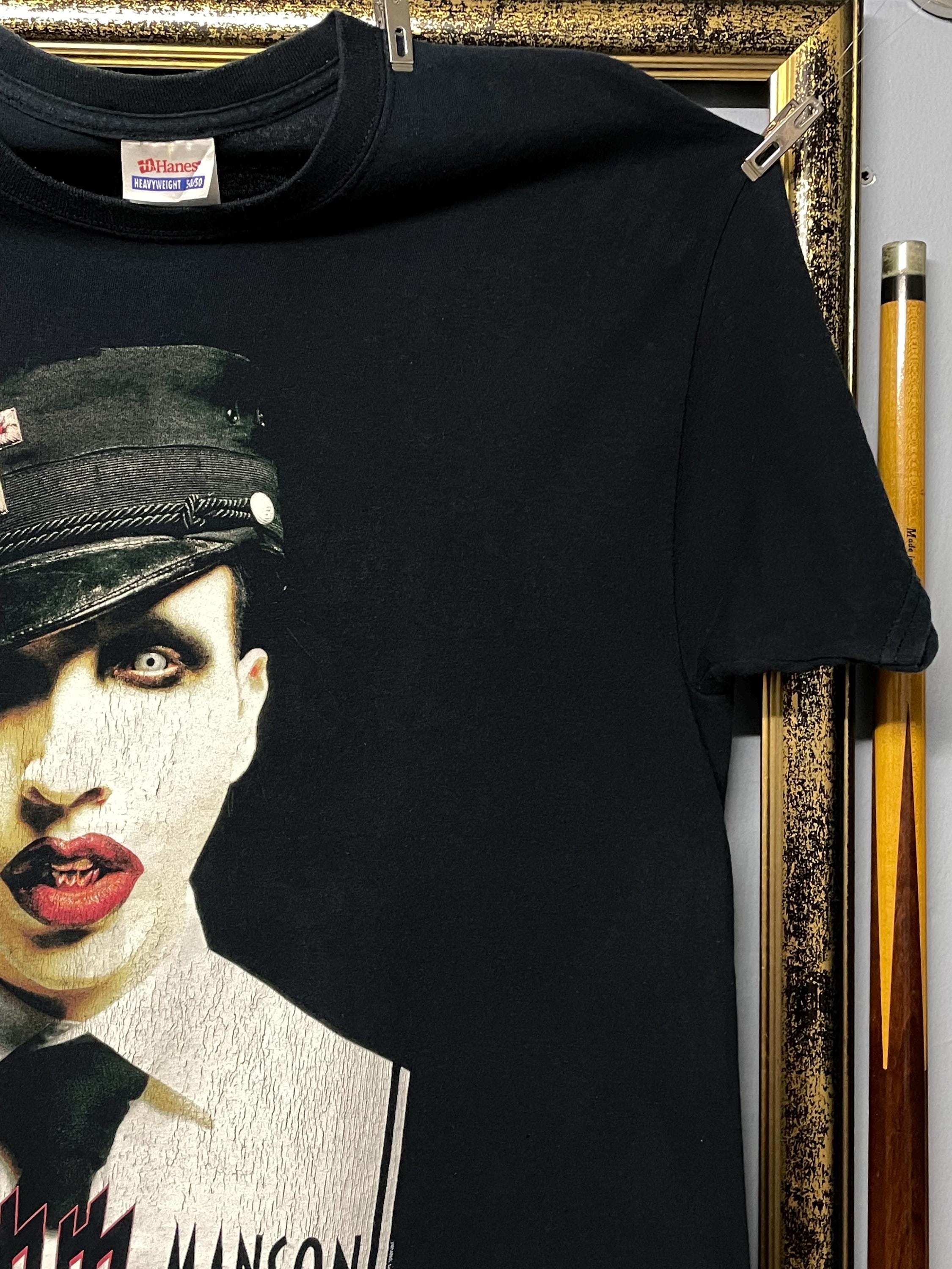 Vintage 90s Marilyn Manson Portrait Gothic Industrial Metal Band